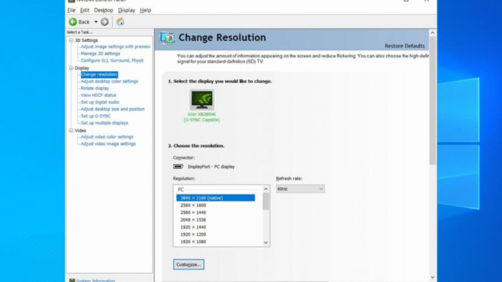 NVIDIA Control Panel