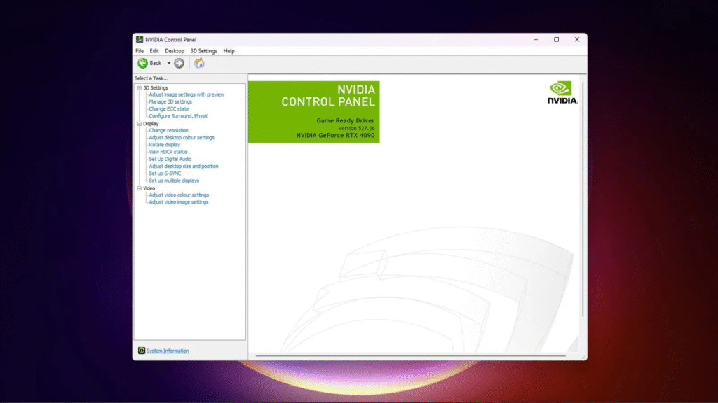 NVIDIA Control Panel