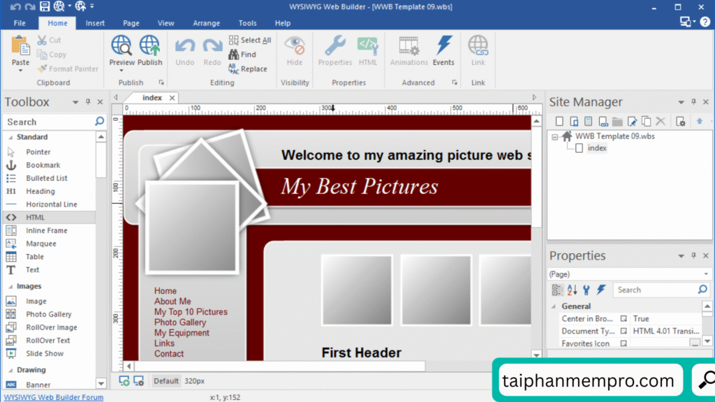 WYSIWYG Web Builder